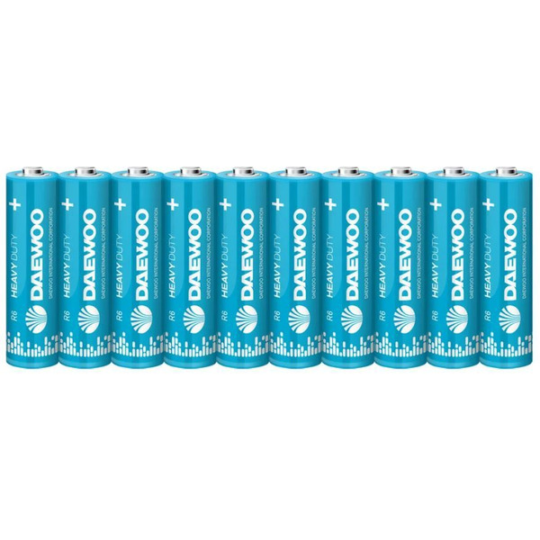 Батарейка Daewoo Heavy Duty Shrink AA 10 шт. 5042131