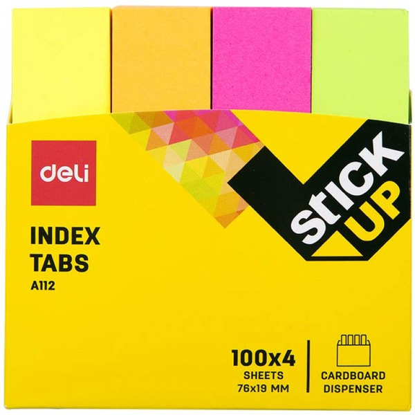 Закладки с клеевым краем Deli A11202