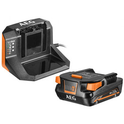 Аккумулятор с зарядным устройством AEG Powertools SET L1820S 4935478932 (18В/2 Ah + 18В)