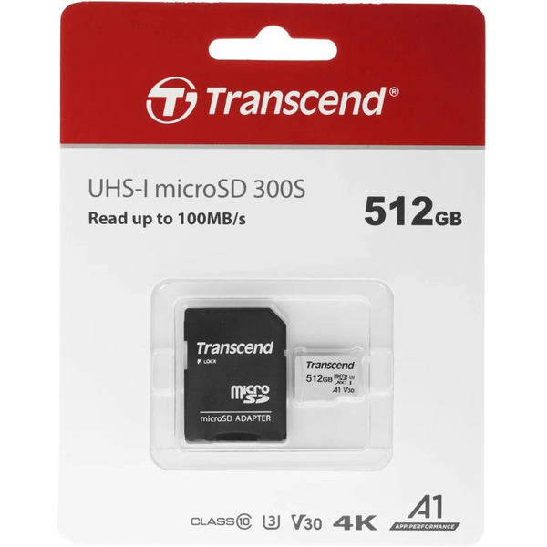 Карта памяти Transcend TS512GUSD300S-A