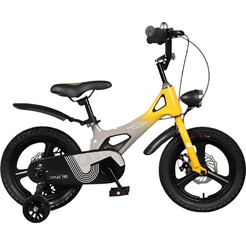 Велосипед детский YAYALE 67-029, 18" (желто-серый)