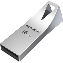 USB флеш-накопитель Maxvi MK2 16GB 2.0 metallic silver