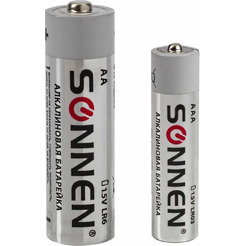 Батарейки SONNEN 30 (20+10) шт, Alkaline, AA+ААА (LR6+LR03), в коробке