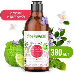 Гель для душа SYNERGETIC Пачули и ароматный бергамот 380мл
