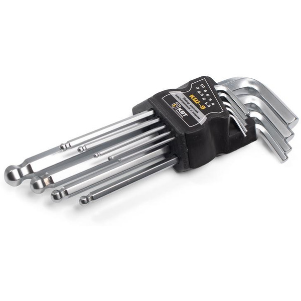 Набор шестигранных ключей КВТ с шаром КШ-9