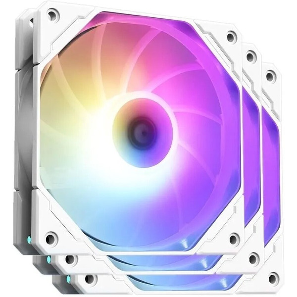 Комплект вентиляторов для корпуса ID-Cooling TF-12025-PRO-ARGB Trio White