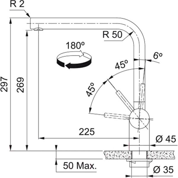 Смеситель Franke Atlas Neo 115.0681.241