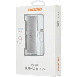 Разветвитель Digma HUB-4U3.0-UC-S