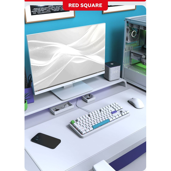 Клавиатура Red Square Alumix TKL Simple RSQ-20050 (белый, g3ms Amber)