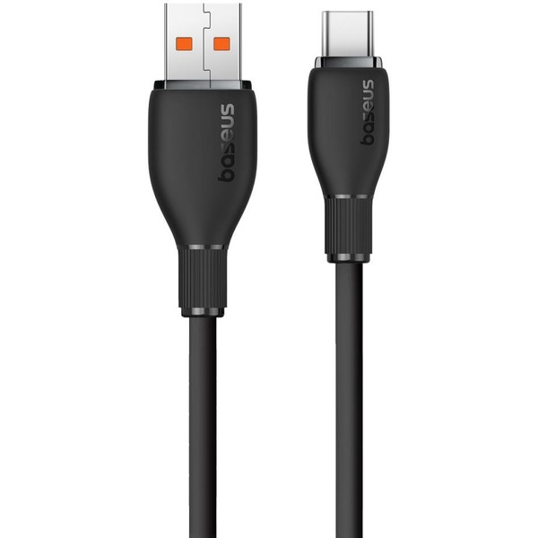 Кабель Baseus Pudding Series USB Type-A - USB Type-C (1.2 м, черный)