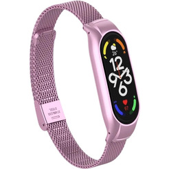 Ремешок Bingo Stainless Grid для XIAOMI Mi Band 7 (розовый)