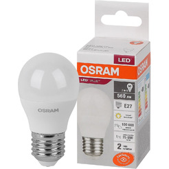 Лампа светодиодная OSRAM P60 7W 3000K Е27