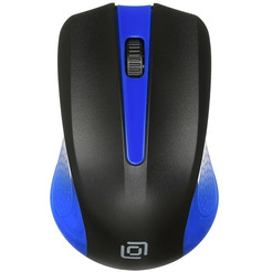 Мышь Oklick 485MW (черный/синий)