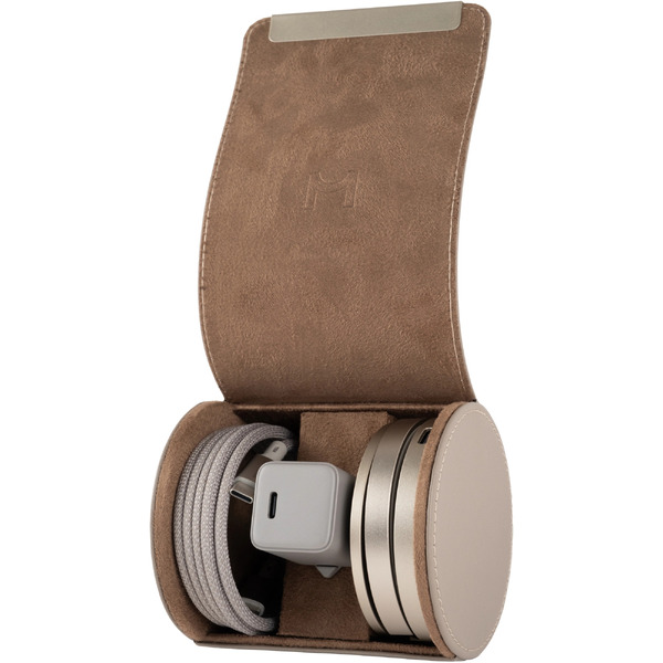 Беспроводное зарядное Magssory Disc Signature Edition 3 в 1 для Apple WCH033 (титановый)