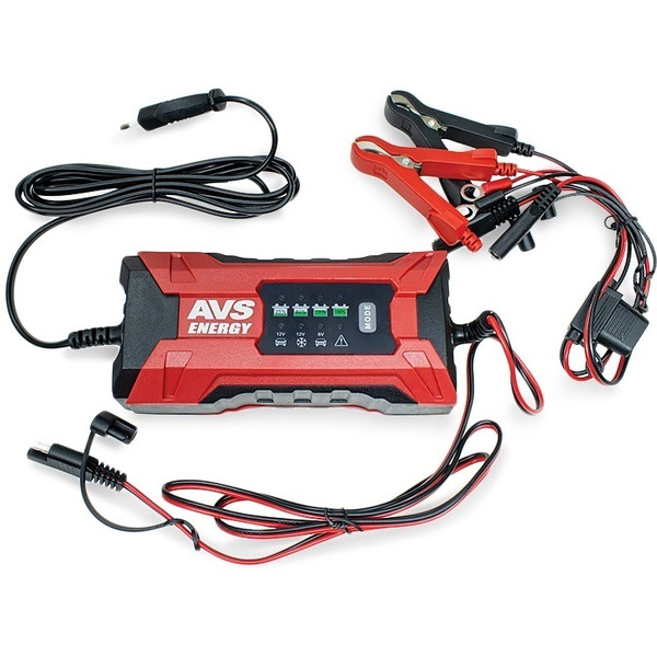Зарядное устройство для автомобильного аккумулятора AVS BT-2S(2A.35W) 6/12V