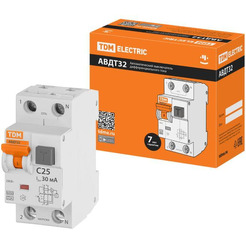 Дифференциальный автомат TDM АВДТ 32 C25 30мА SQ0202-0031