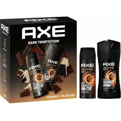 Подарочный набор AXE DARK TEMPTATION 2024 (дезодорант+гель для душа)