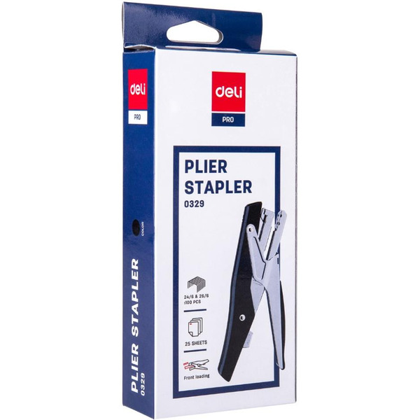 Степлер Deli № 24/6, 26/6 0329 (черный)