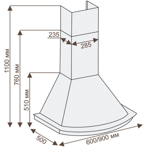 Вытяжка Ciarko Provance 90 Ivory