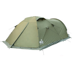 Палатка экспедиционная Tramp Cave 3 Green ( V2 )