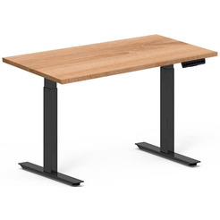 Стол для работы стоя Fit Focus X-2 с электроприводом (черный, дуб бардолино натуральный)