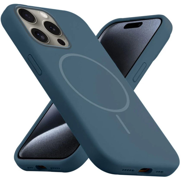 Бампер Bingo Silicone Magnetic для APPLE iPhone 15 Pro Синий