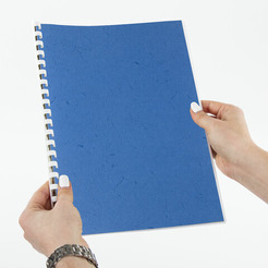 Картонная обложка для переплета BRAUBERG A3 230 г/м2 100 шт 532156 (синий)