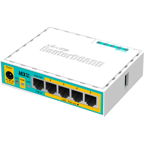 Маршрутизатор Mikrotik hEX PoE lite (RB750UPr2)