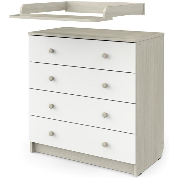 Детский комод Атон Odin (шимо светлый/белый)