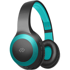 Наушники Digma BT-15 (черный/голубой)