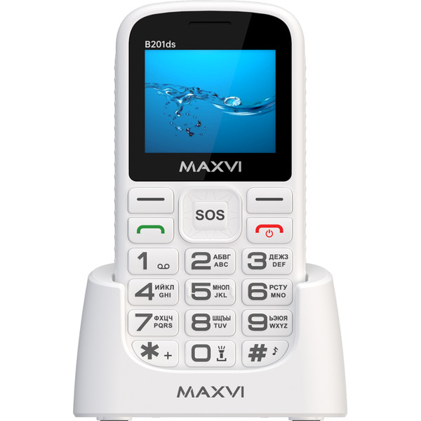 Мобильный телефон Maxvi B201ds (белый)