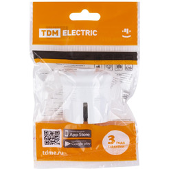 Вилка круглая TDM ELECTRIC SQ1806-0199