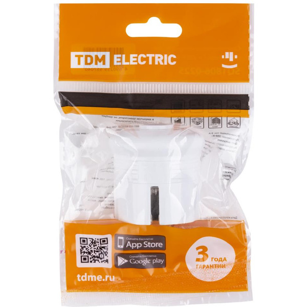 Вилка круглая TDM ELECTRIC SQ1806-0199