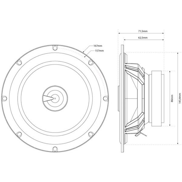 Автоакустика MTX TX265C