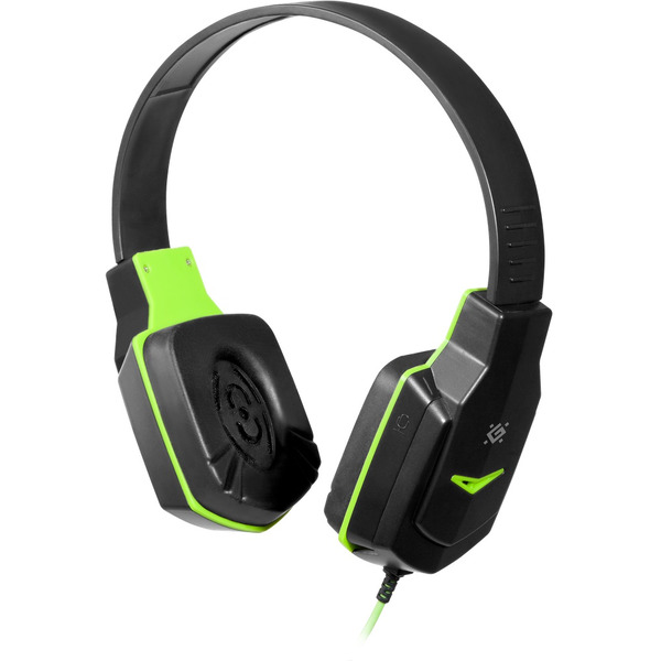 Игровая гарнитура Defender Warhead G-320 (черный+зеленый)