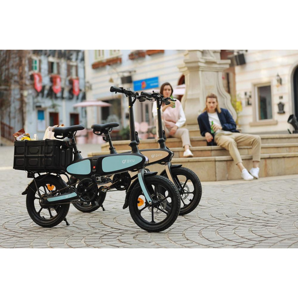 Электровелосипед DYU C2 250W (голубой)