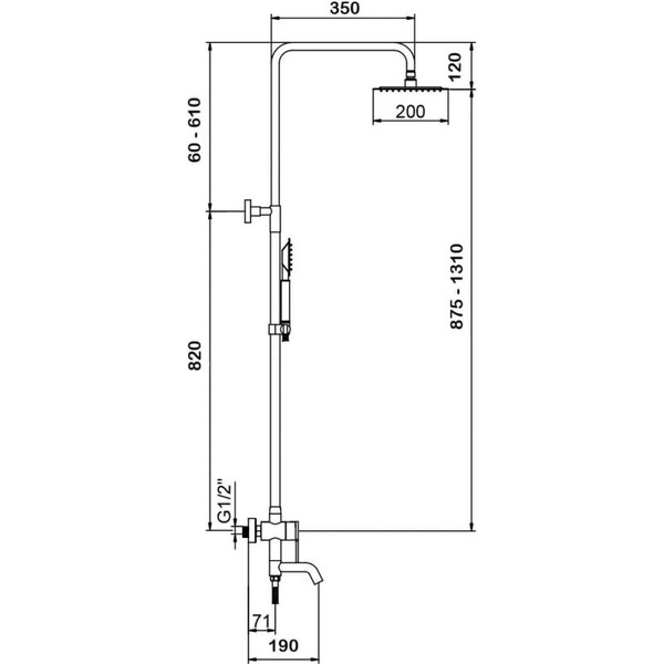 Душевая система Wisent W3502