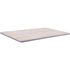 Столешница к столу Ergosmart "массив Дуб беленый - прямой край (04)" 1300х750х27 мм