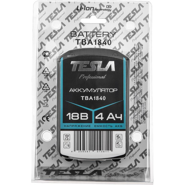 Аккумулятор Tesla TBA1840 597902 (18В/4 Ah)