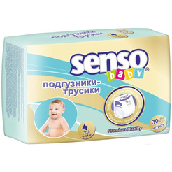 Подгузники-трусики детские Senso Baby Maxi 4 (30шт)