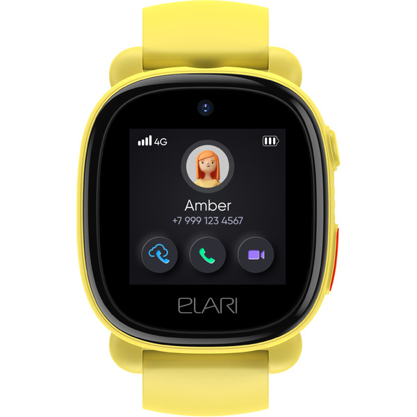 Часы-телефон Elari KidPhone 4G Lite (KP-4G L) желтый
