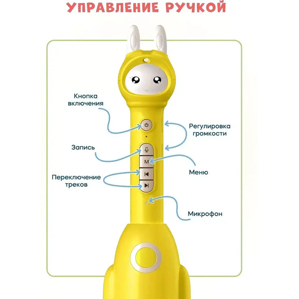 Развивающий игровой набор Biidi Ручка для чтения Q10 (желтый)
