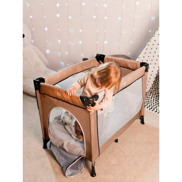 Кровать-манеж Martin Noir Nearby (Elan Вrown)