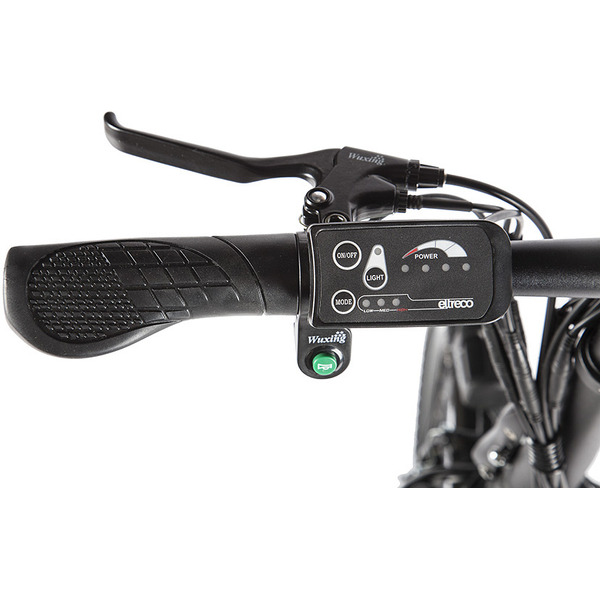 Велогибрид Eltreco Leto (черный/синий)