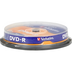 DVD-R диск Verbatim 4.7Gb 16x 43523 (10 шт.)
