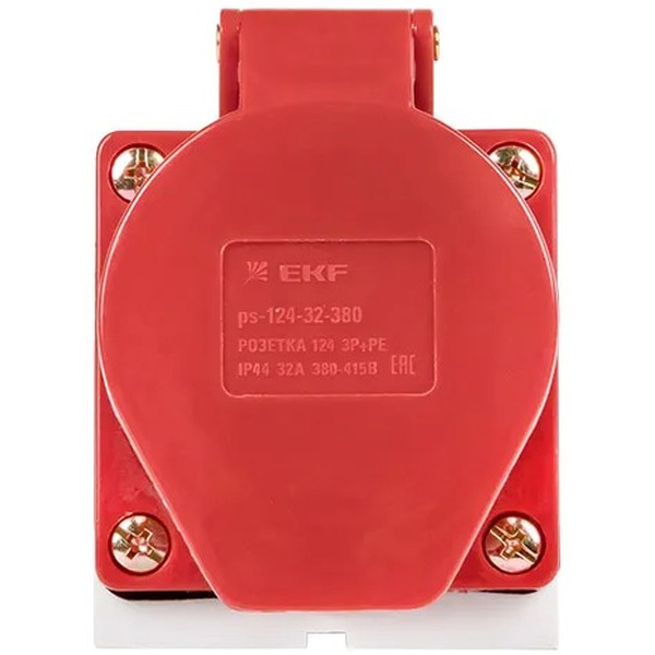 Розетка стационарная наружная EKF 124 3Р+РЕ 32А 380В IP44 PROxima