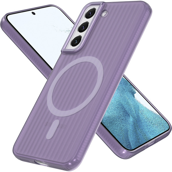 Задняя накладка CASE Translucent Strip Samsung Galaxy S22, фиолетовый