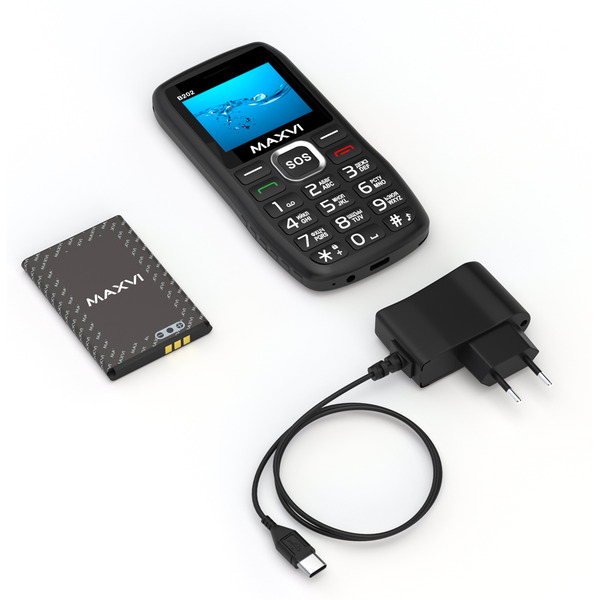 Мобильный телефон Maxvi B115 (черный)