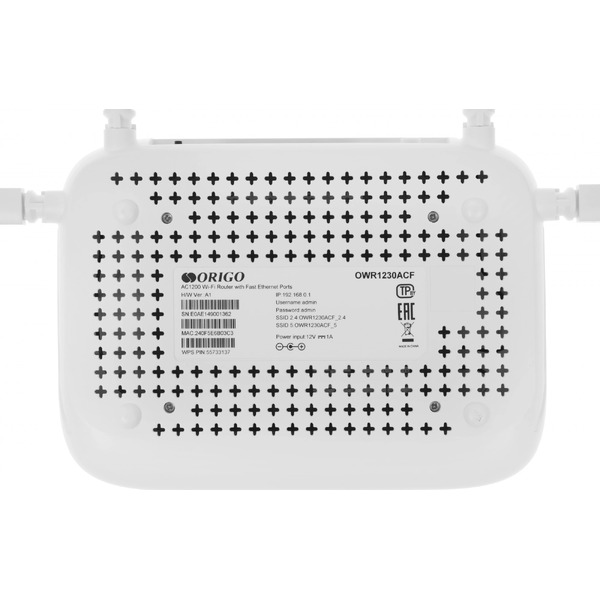 Wi-Fi роутер ORIGO OWR1230ACF/A1A