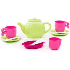 Набор игрушечной посуды Полесье 61386 (на 4 персоны, в сеточке)